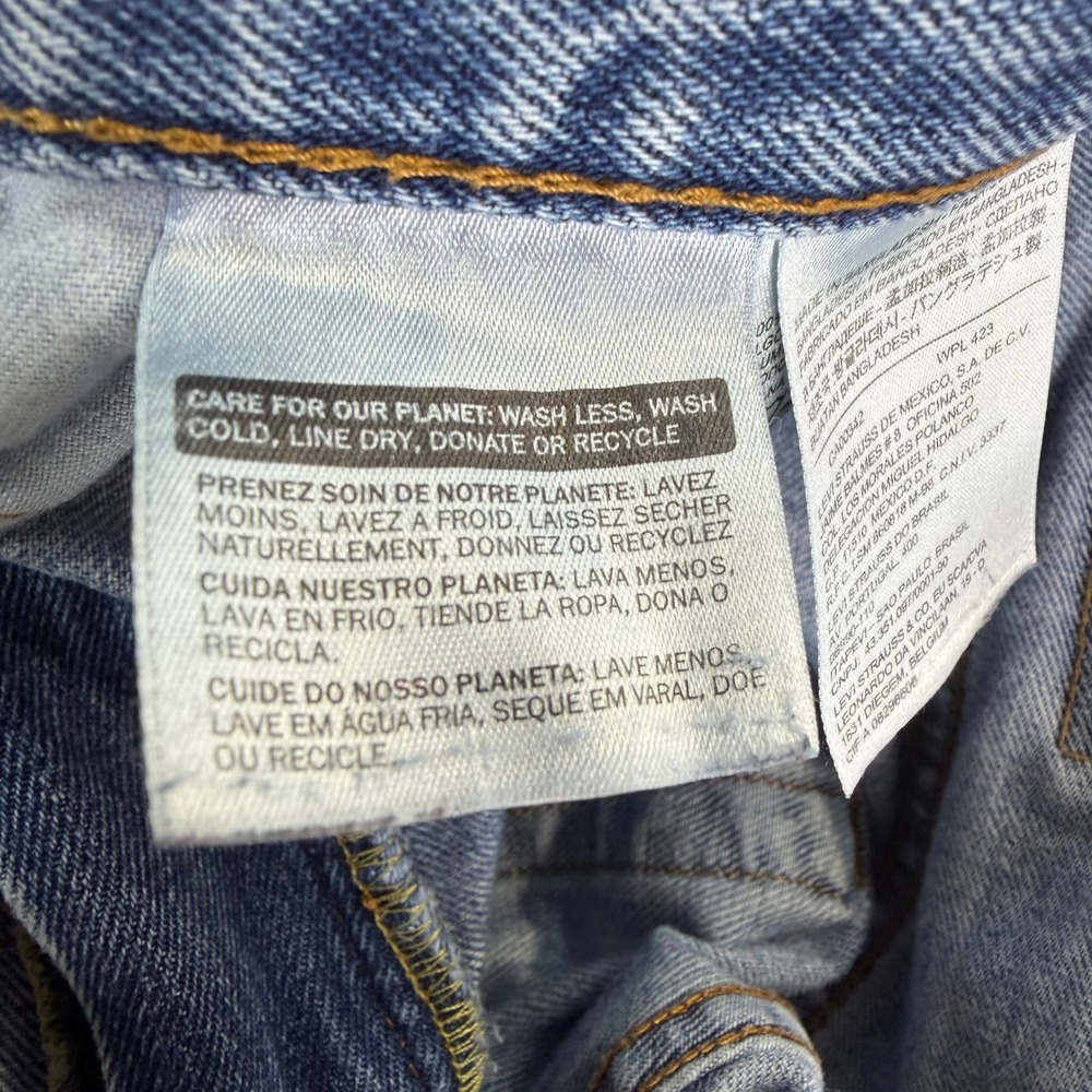 Levis 550 Relaxed Fit Mens Blue Denim Jeans 30x30 Medium Wash 00550-4891 - Picture 6 of 12